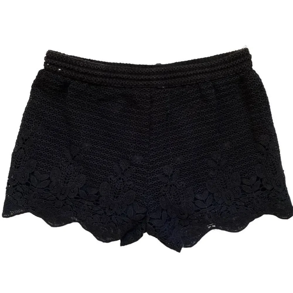 abercrombie dark fairycore lace shorts